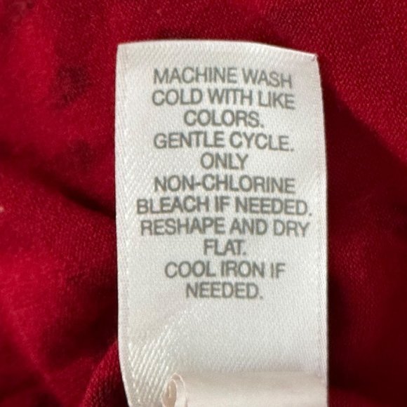J. Jill Wearever Collection women's size XL red print long sleeve top - Picture 5 of 7